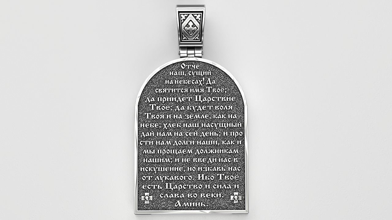 Ortodox St Nicolas pendant 002 3D print model_7