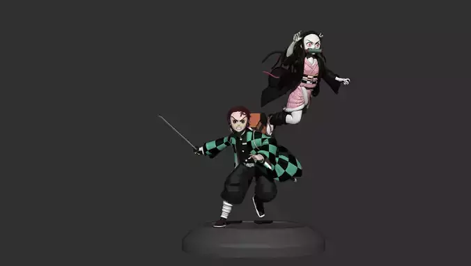  Demon salyer - Tanjiro Nezuko 3D print model