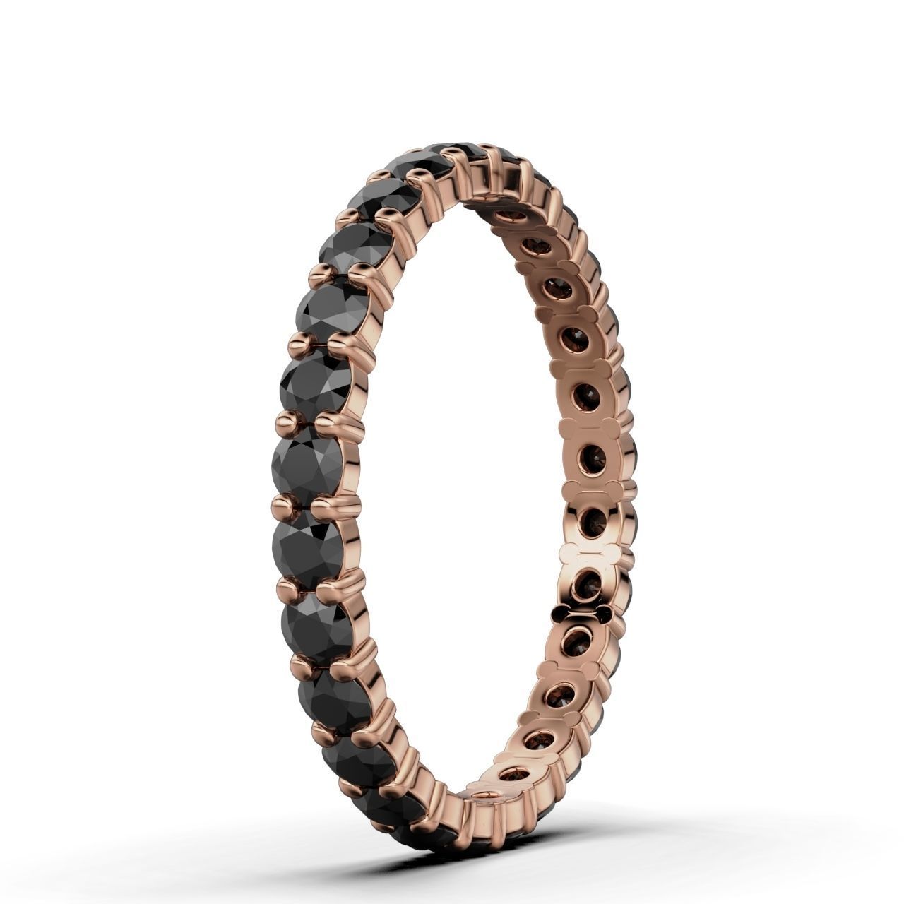 ETERNITY Ring Round 2mm Band 3D print model_4