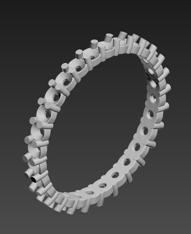 ETERNITY Ring Round 2mm Band 3D print model_2