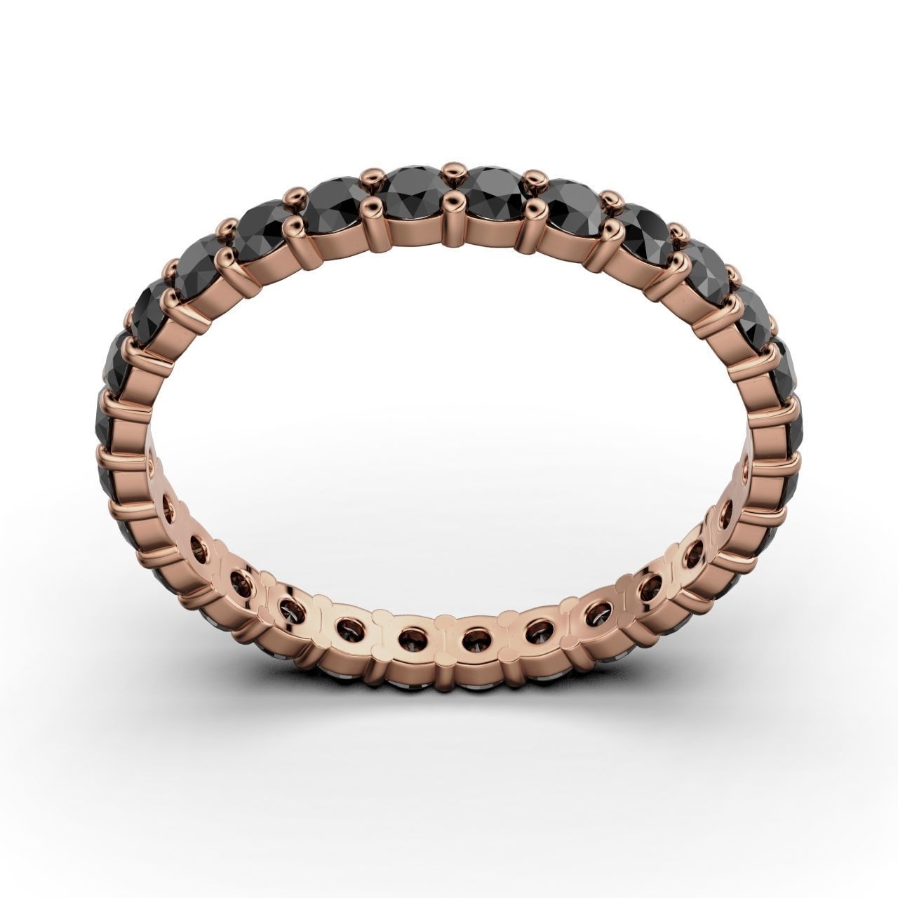 ETERNITY Ring Round 2mm Band 3D print model_10