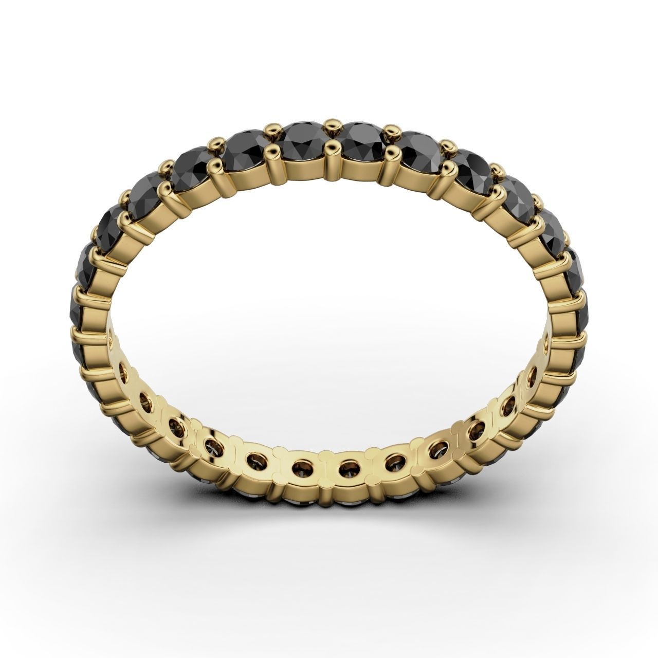 ETERNITY Ring Round 2mm Band 3D print model_11