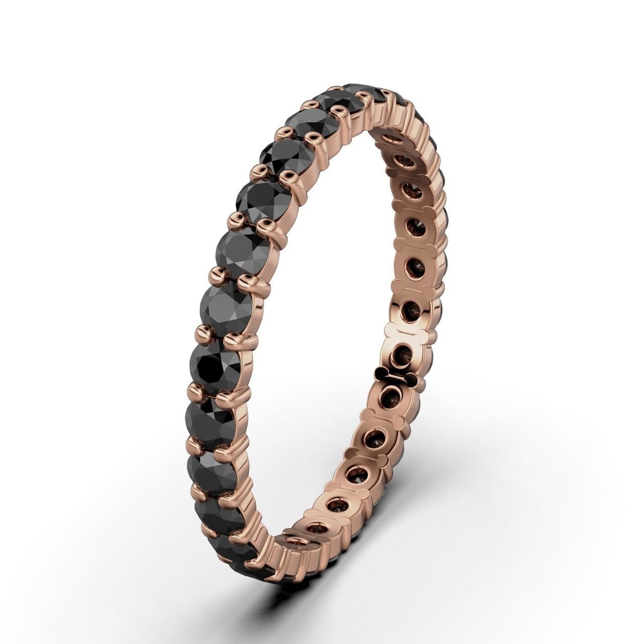 ETERNITY Ring Round 2mm Band 3D print model_3