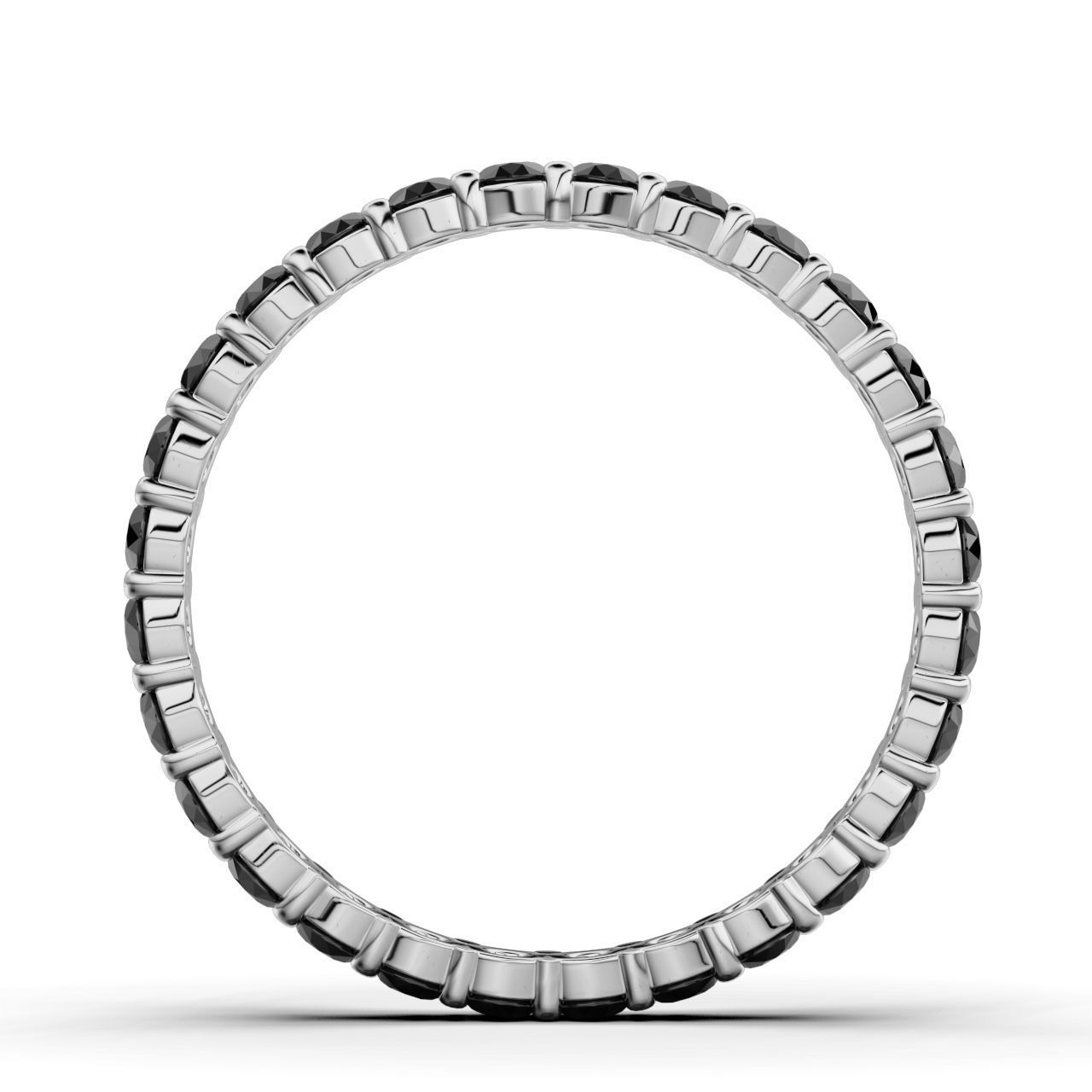 ETERNITY Ring Round 2mm Band 3D print model_7