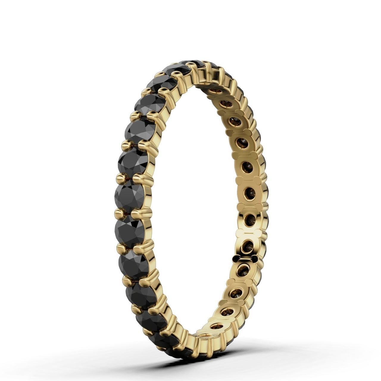 ETERNITY Ring Round 2mm Band 3D print model_5