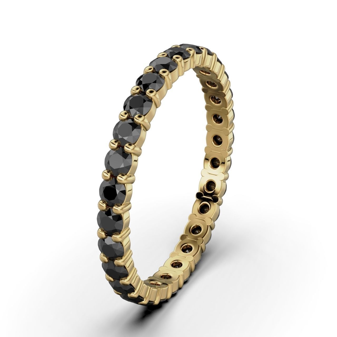 ETERNITY Ring Round 2mm Band 3D print model_1