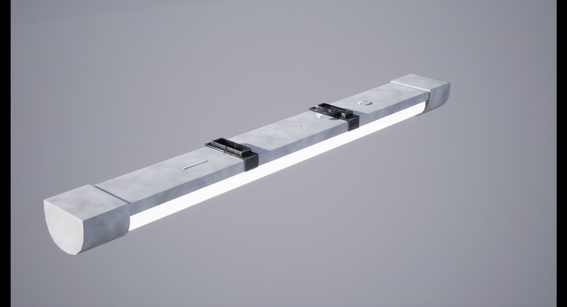 School Lights Low-poly 3D model_2