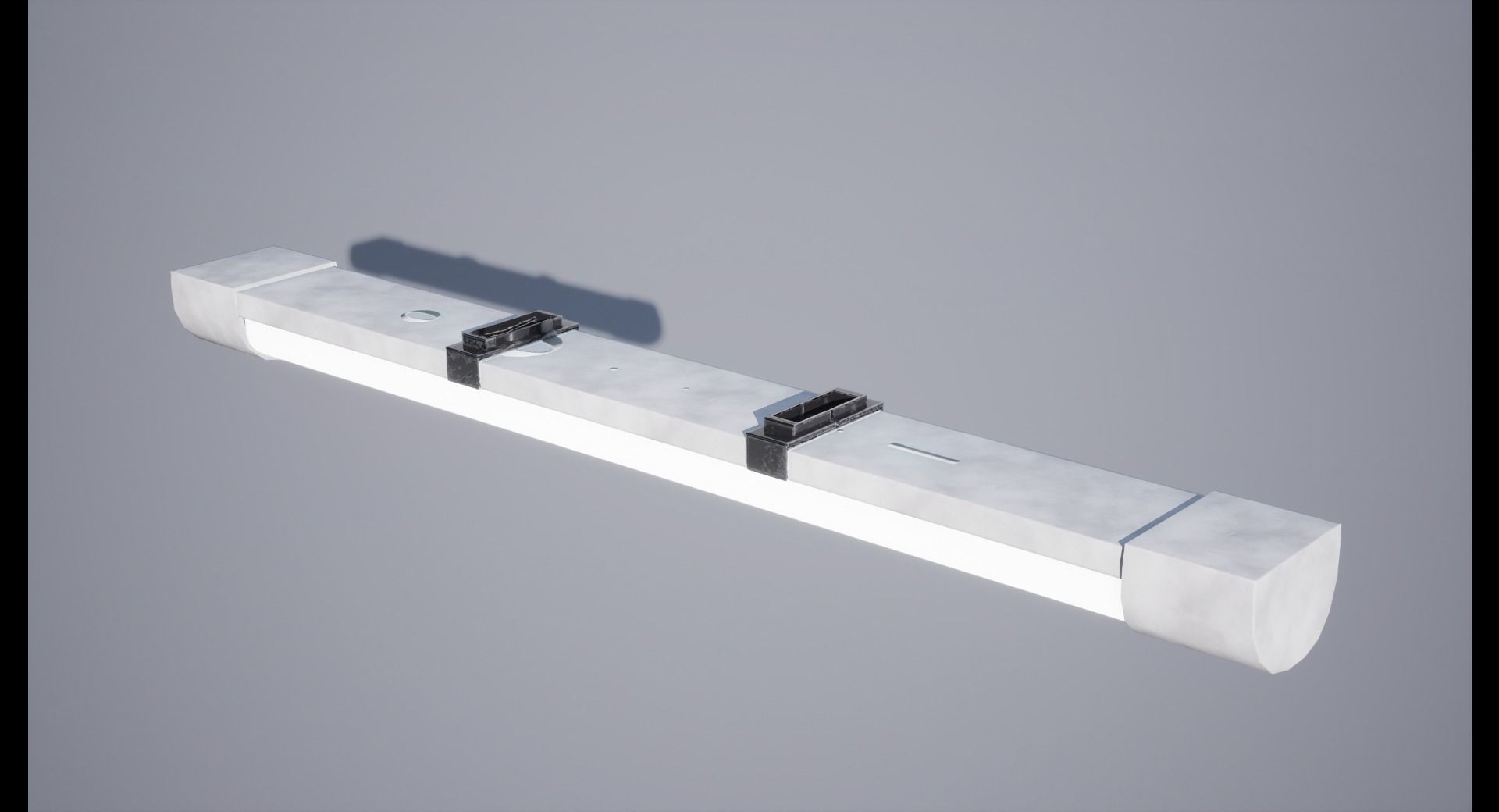 School Lights Low-poly 3D model_4