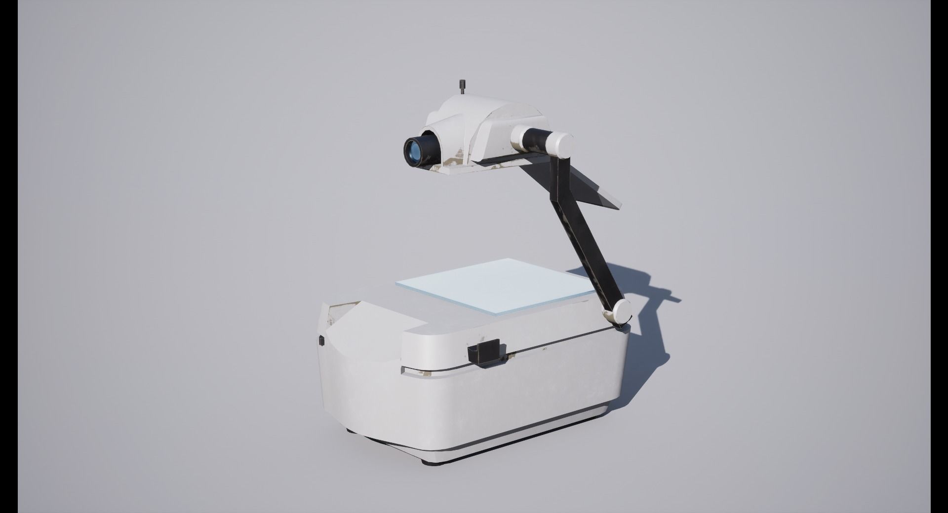 Overhead Projector Low-poly 3D model_2
