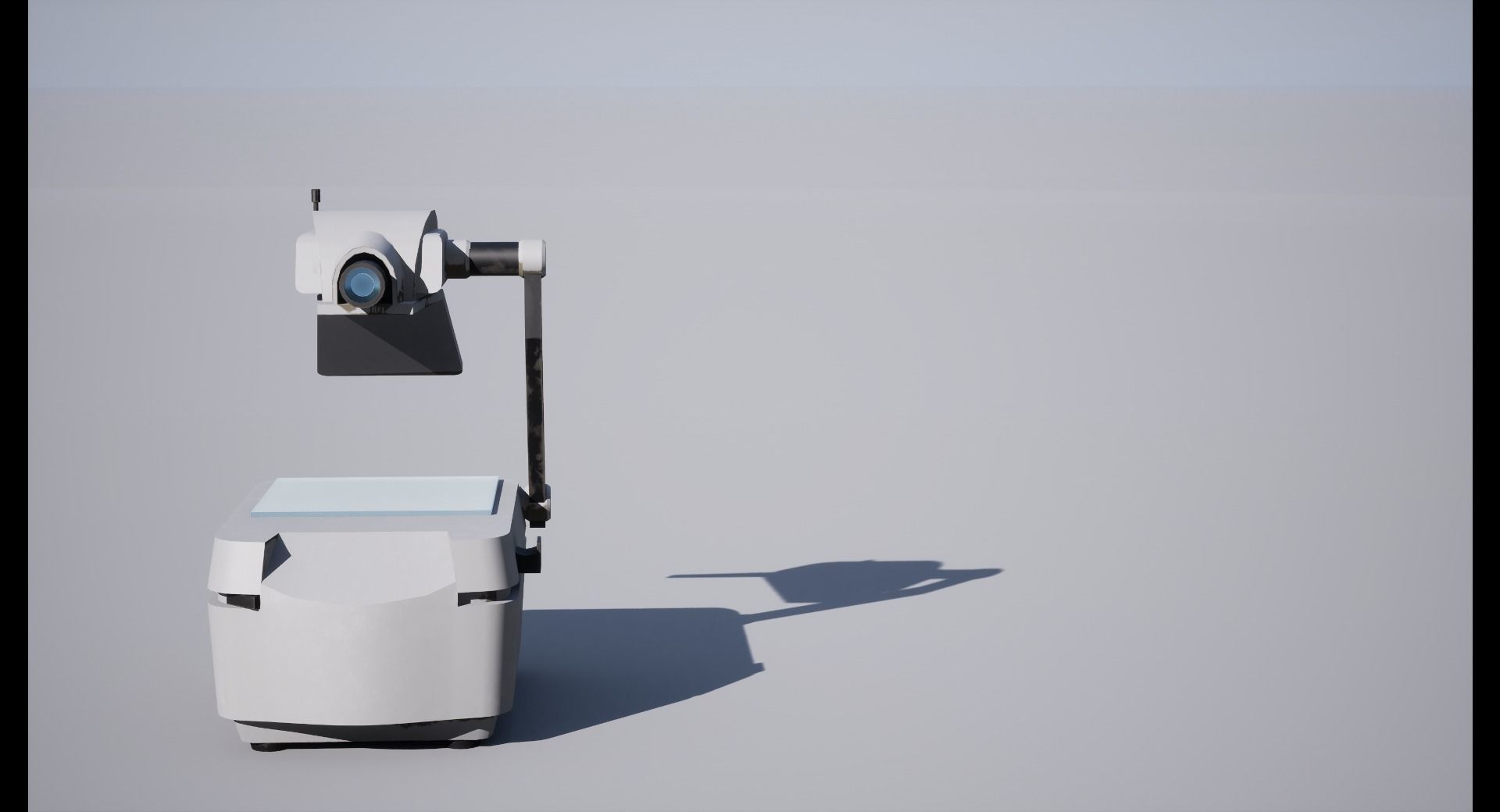 Overhead Projector Low-poly 3D model_7