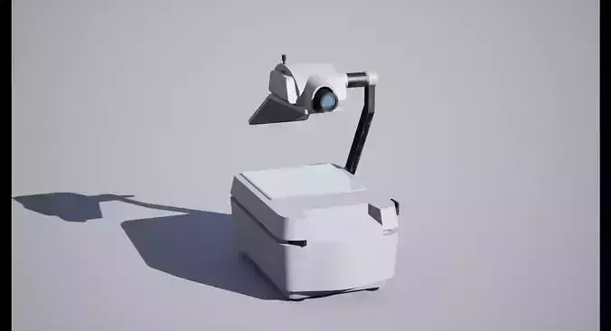 Overhead Projector Low-poly 3D model