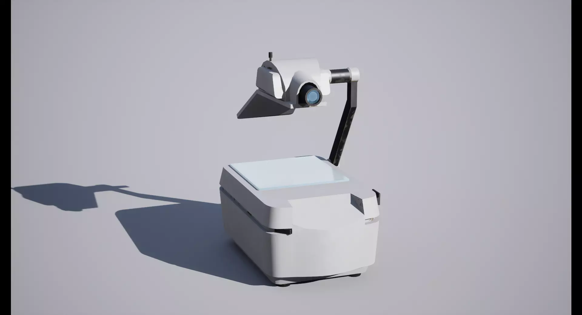 Overhead Projector Low-poly 3D model_0