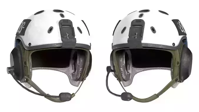 SCIFI Game Ready XOF Special Forces Helmet Low-poly 3D model
