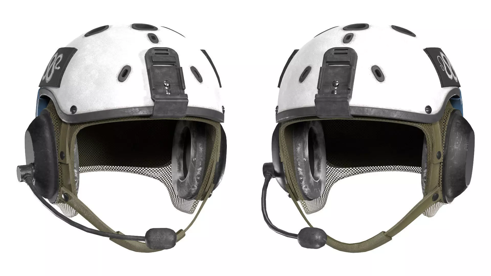 SCIFI Game Ready XOF Special Forces Helmet Low-poly 3D model_0