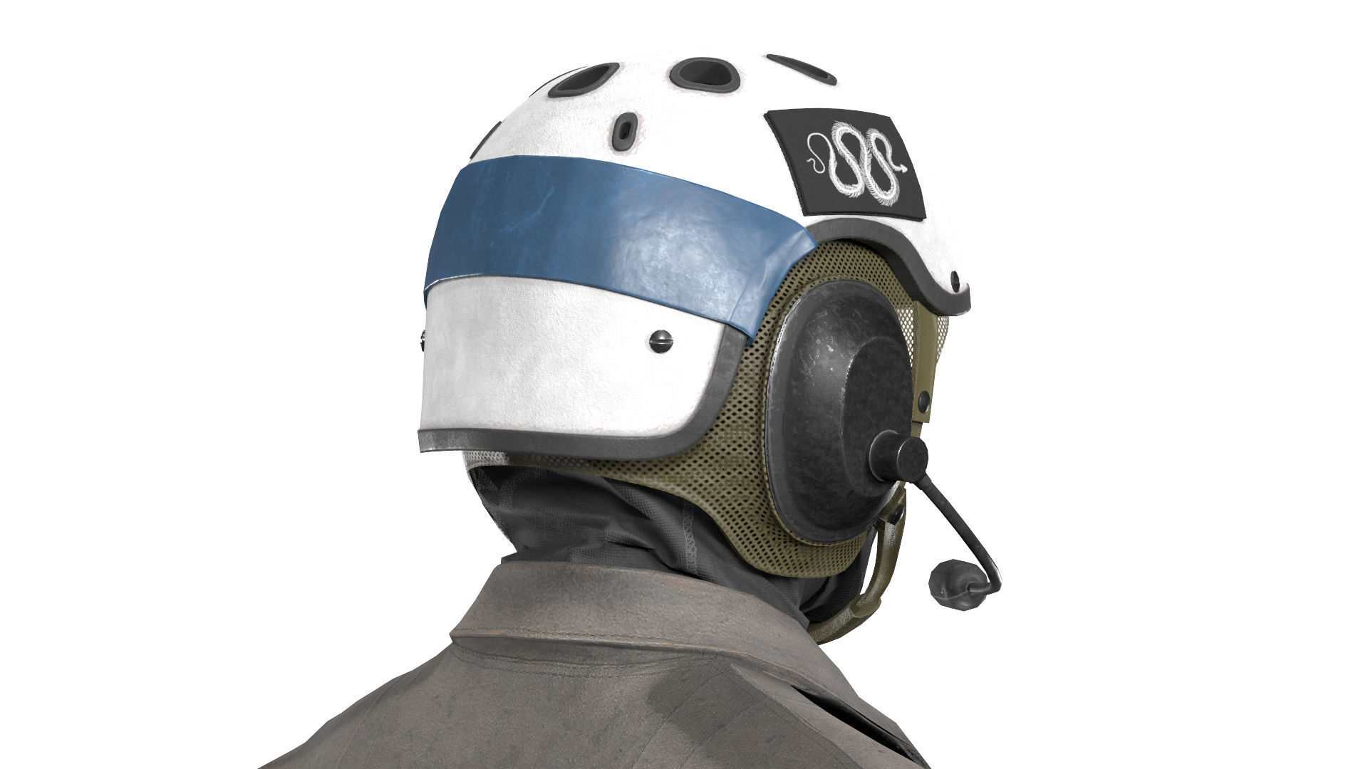 SCIFI Game Ready XOF Special Forces Helmet Low-poly 3D model_6