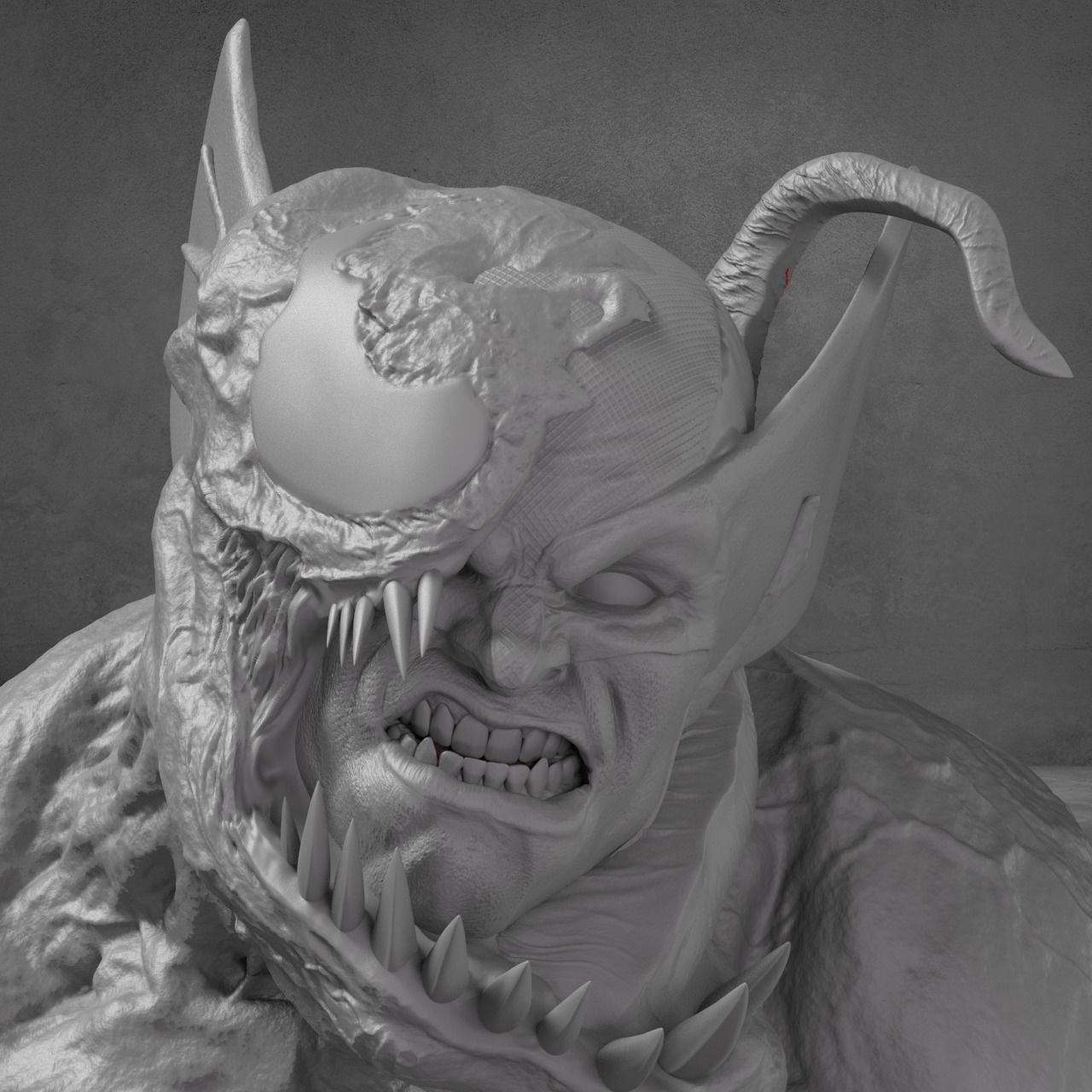 Quarter scale Venomized Wolverine 3D print model_4