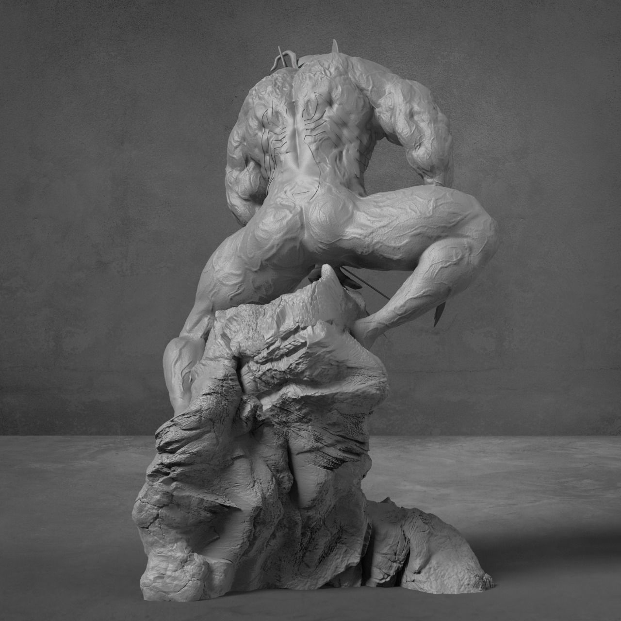 Quarter scale Venomized Wolverine 3D print model_10