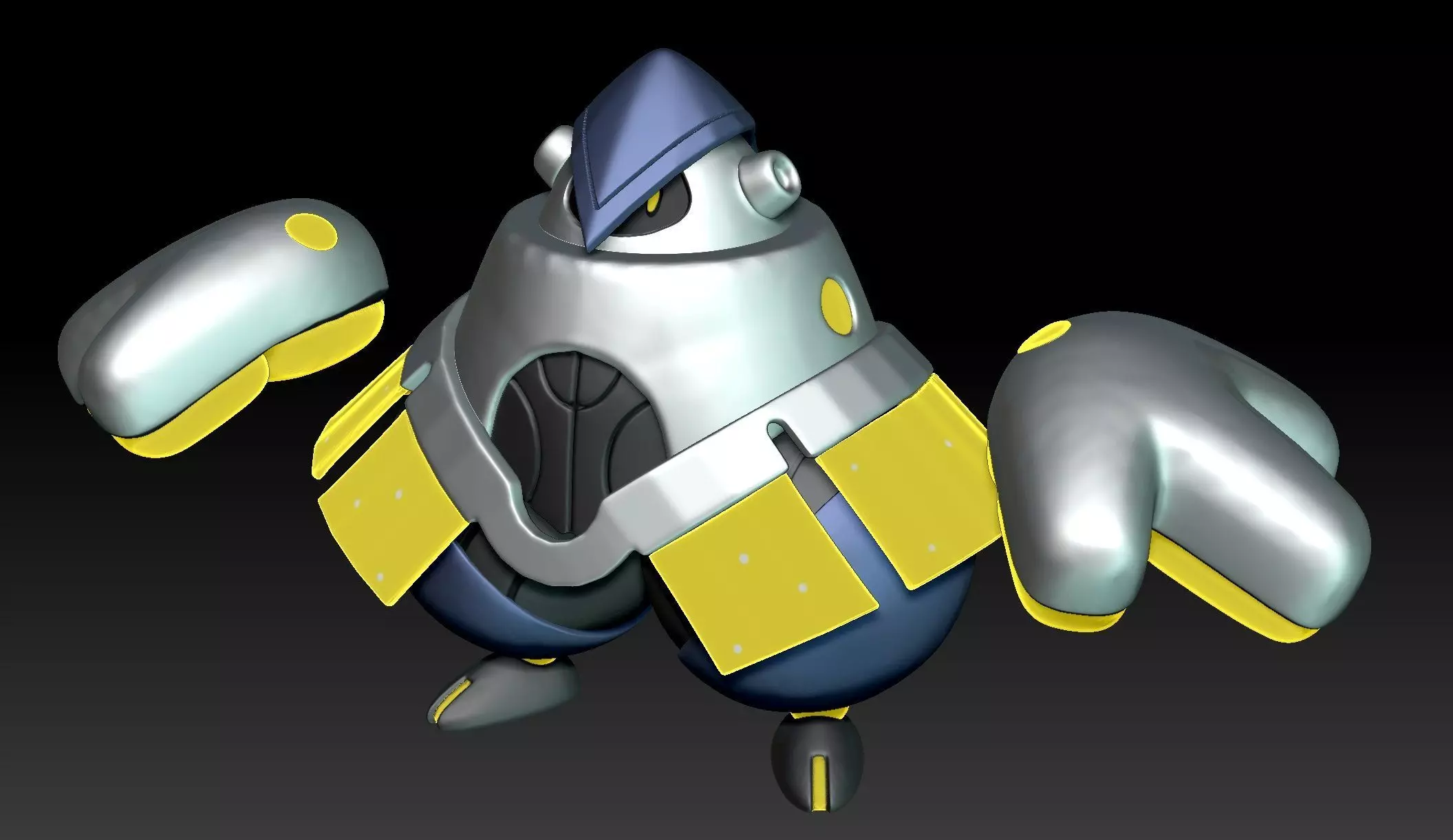 Pokemon Paradox Future Hariyama Iron Hands 3D print model_0