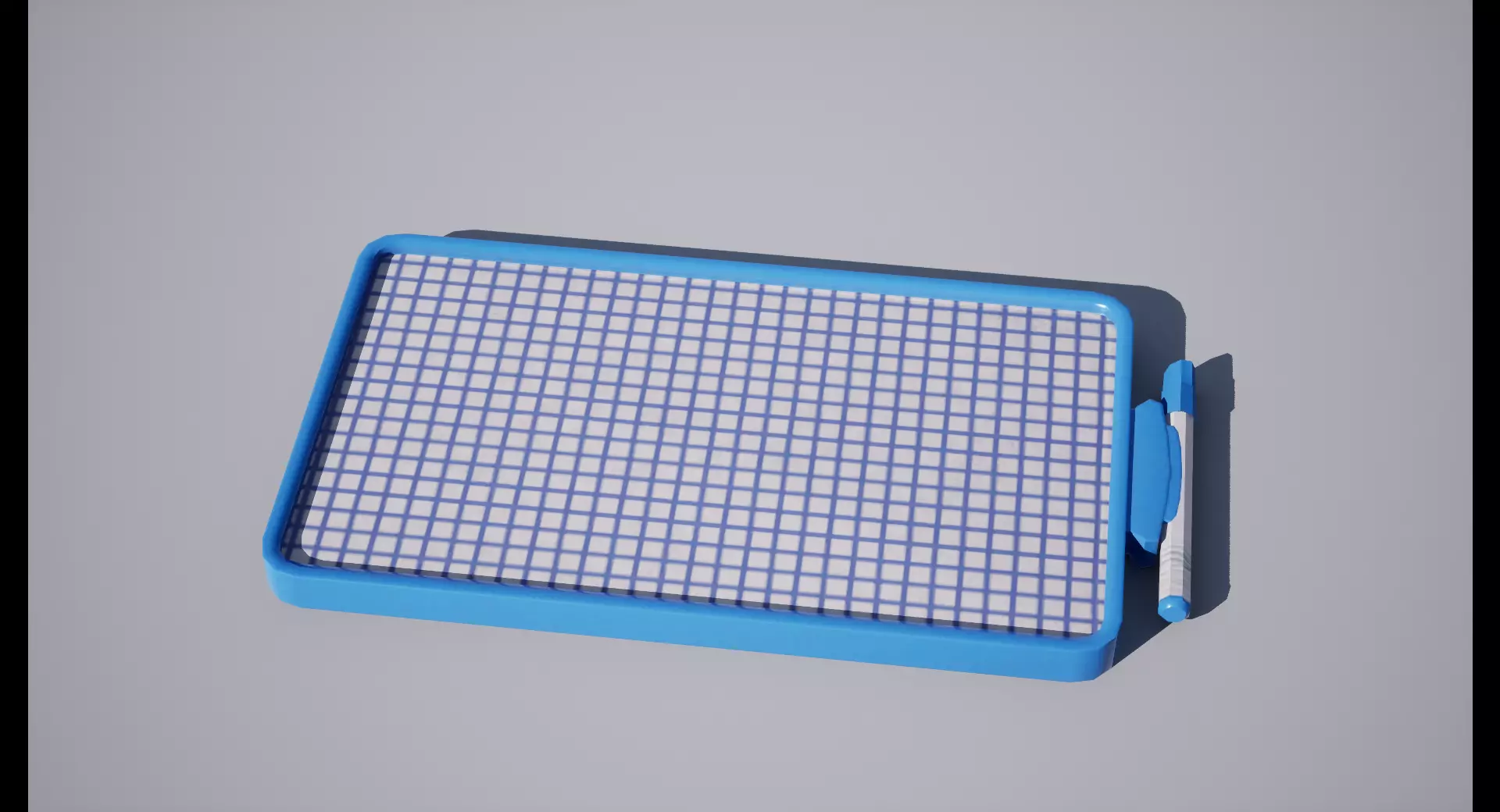 Plastic Slate Low-poly 3D model_0