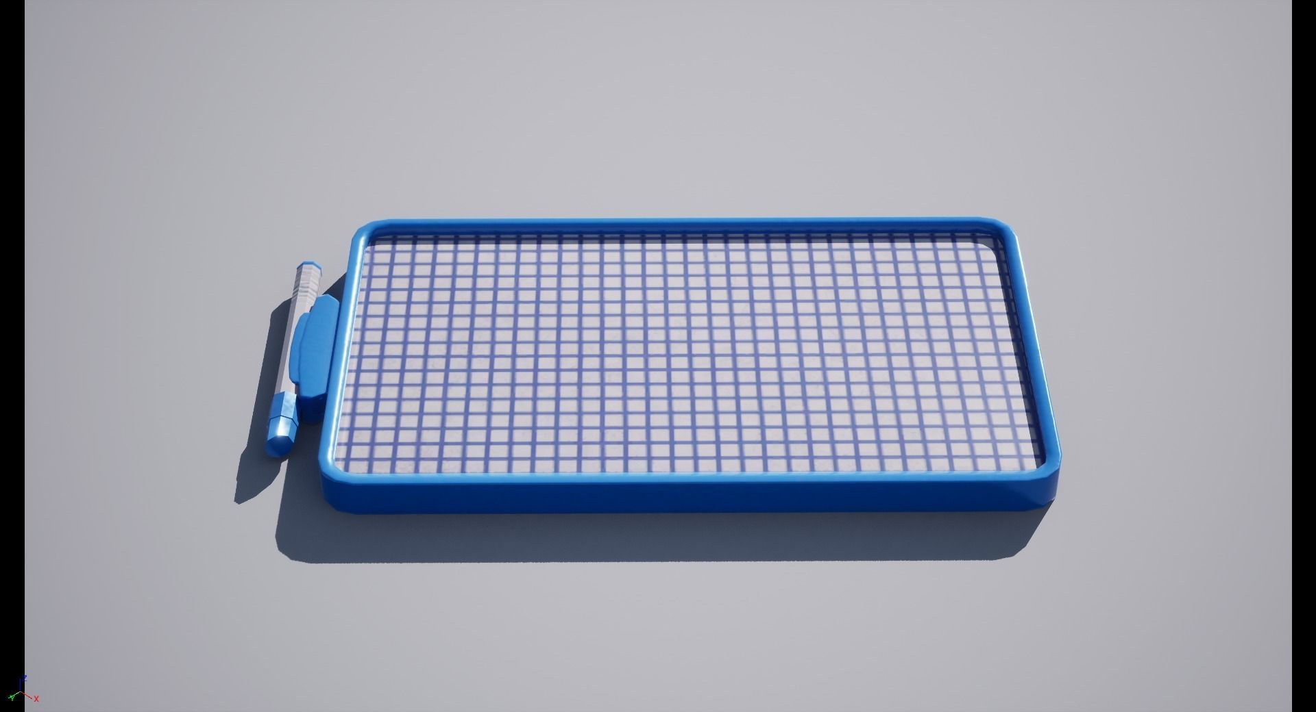 Plastic Slate Low-poly 3D model_4