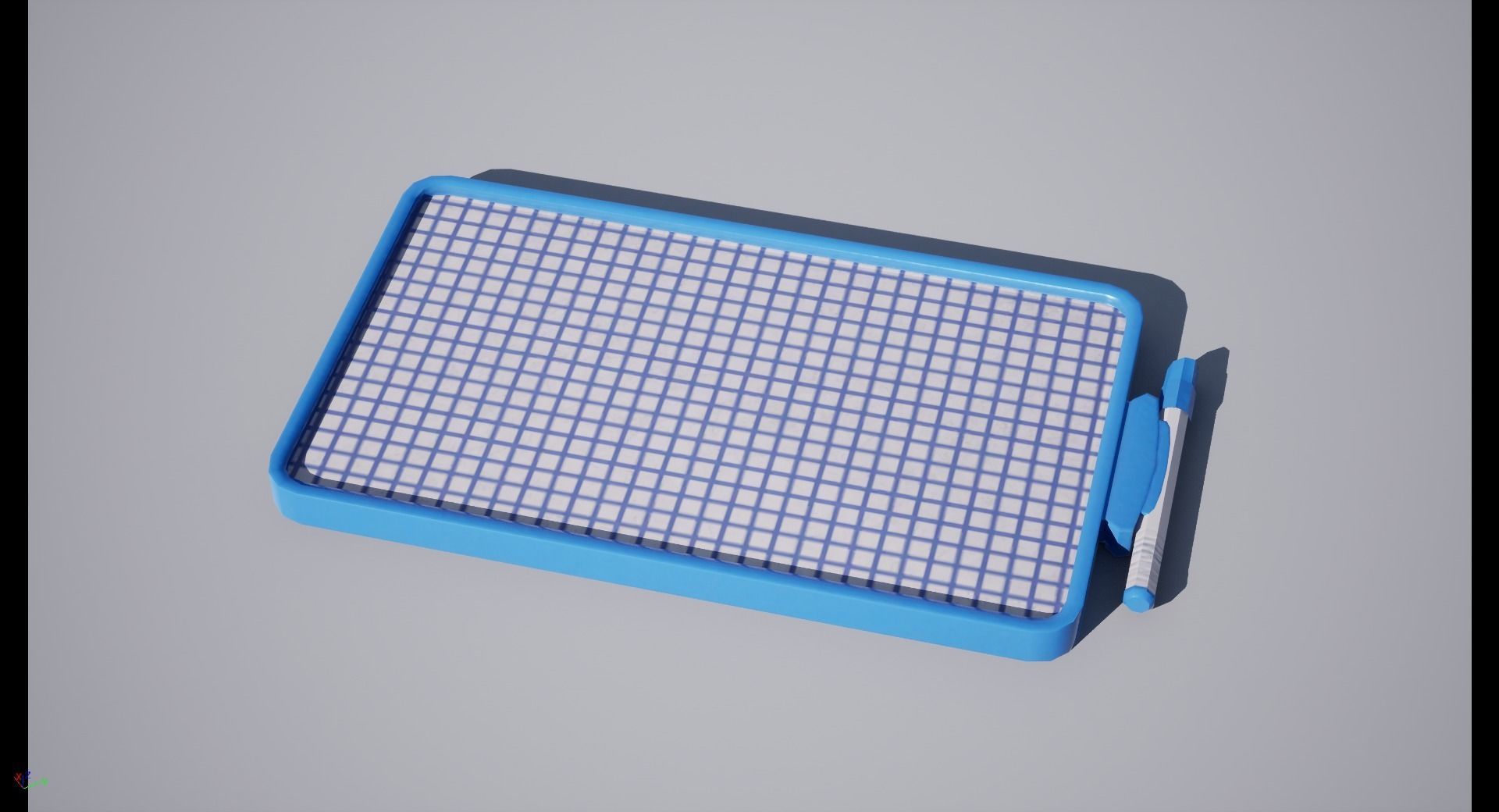 Plastic Slate Low-poly 3D model_2