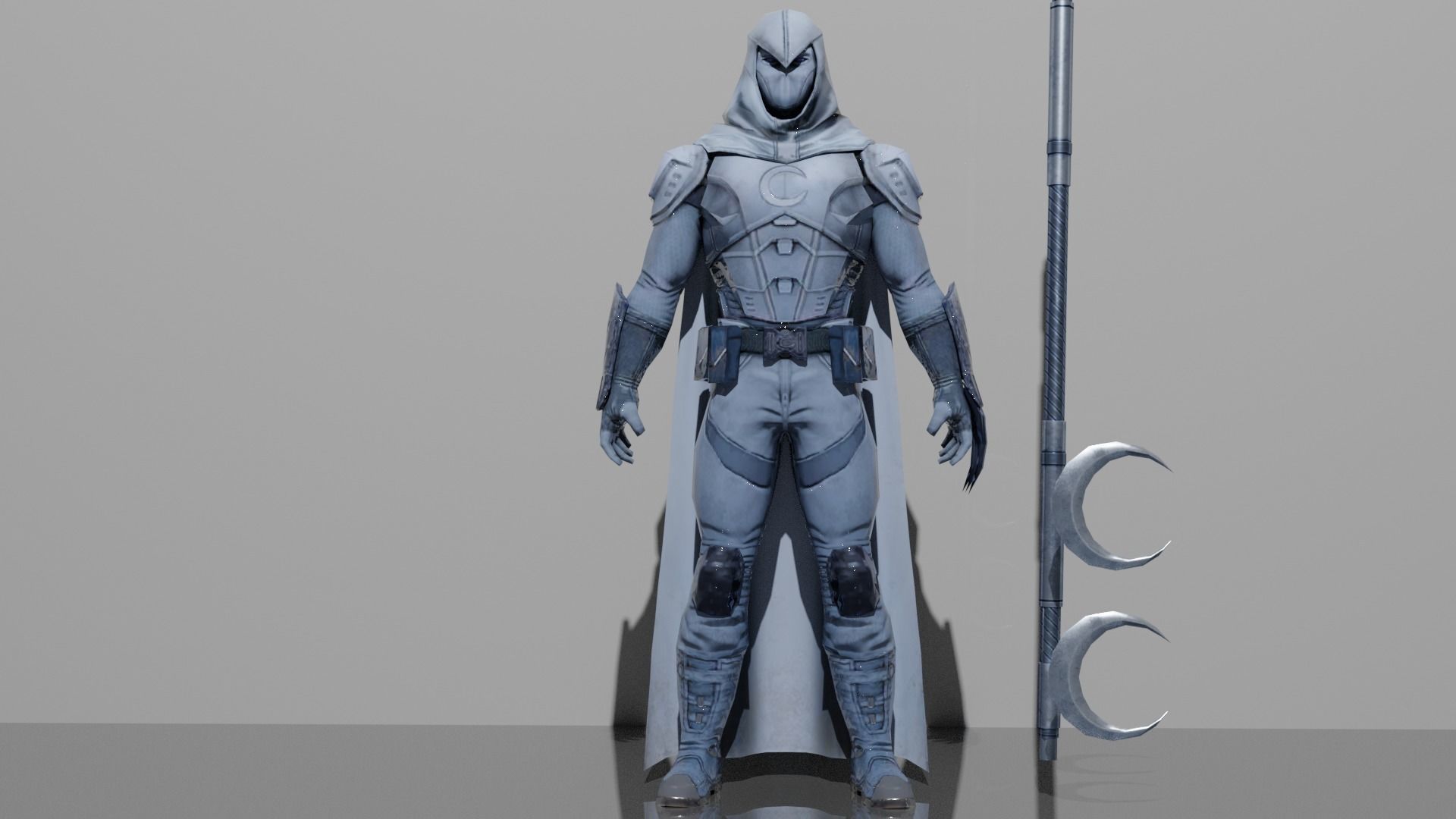 Moon Knight 3D model_2
