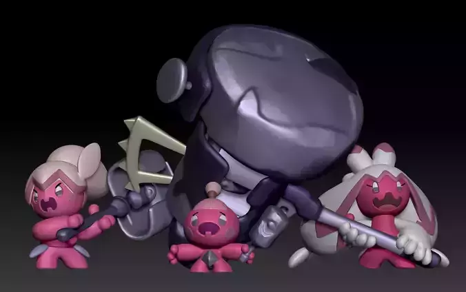 Pokemon Tinkatink Tinkatuff Tinkaton