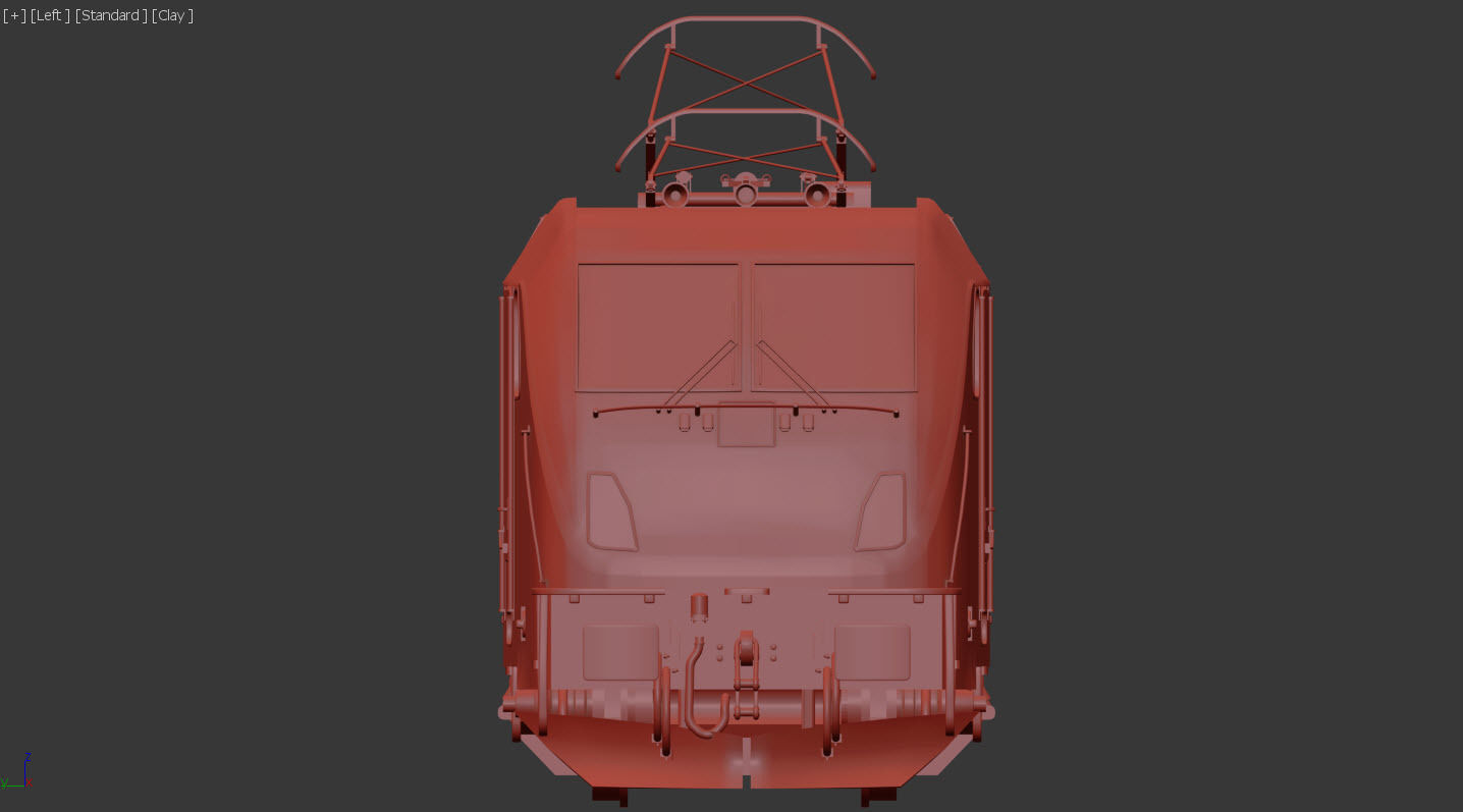 Electric locomotive 3D model_4
