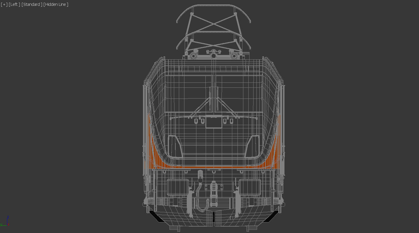 Electric locomotive 3D model_3
