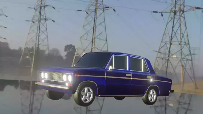 Lada vaz-2106 Low-Poly