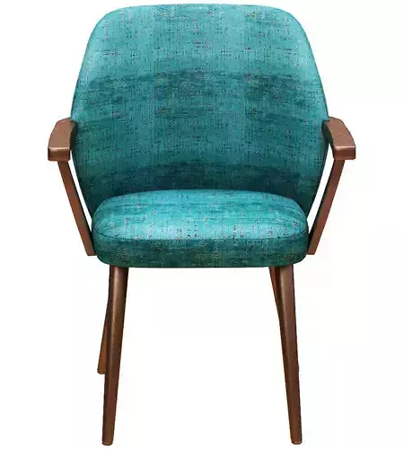 Dining chair Fabric and metal