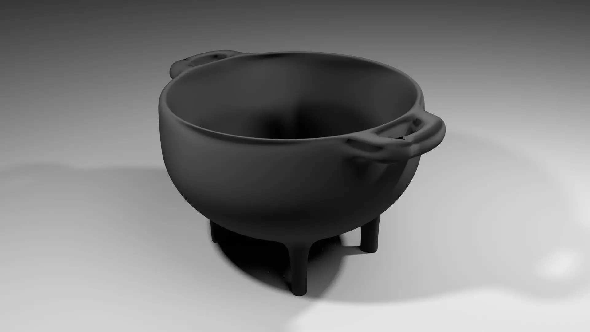 Cauldron 1 pot 3D model_0