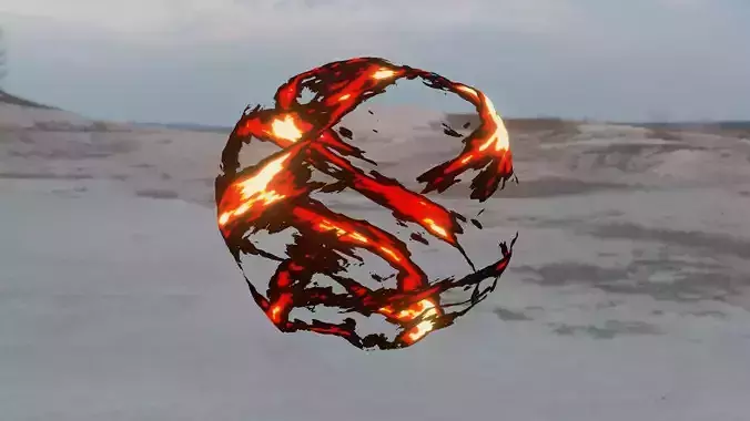 fire ball anime 3d