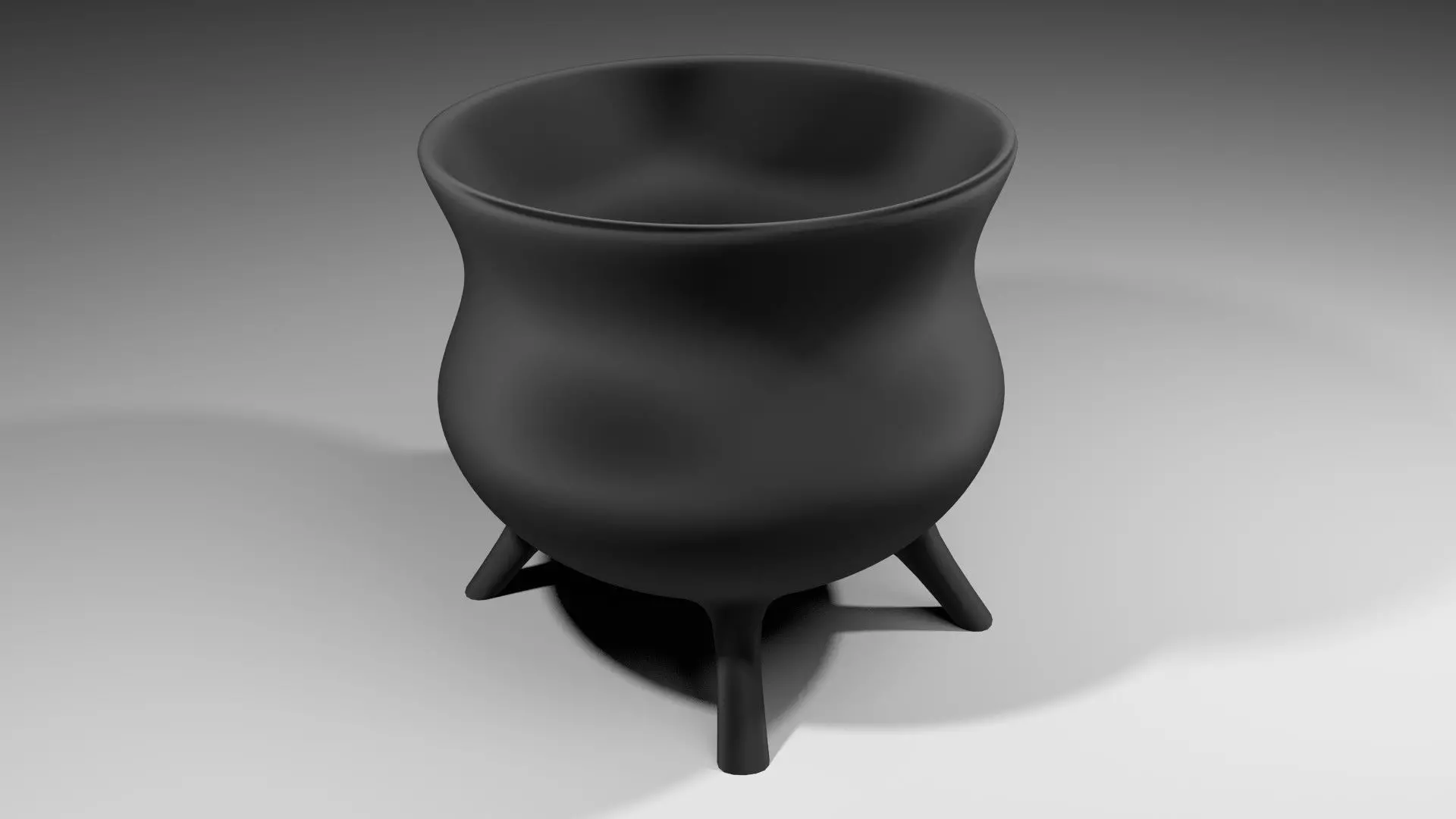 Cauldron 2 vase 3D model_0