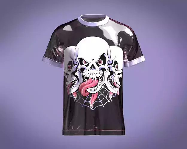 Tshirt laughing skull-Metaverse