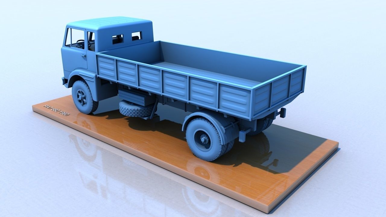 Fiat 682 1960 3D print model_6