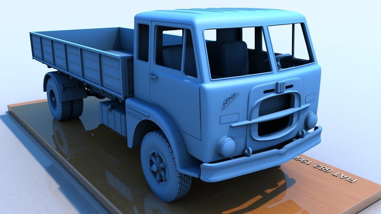 Fiat 682 1960 3D print model_8