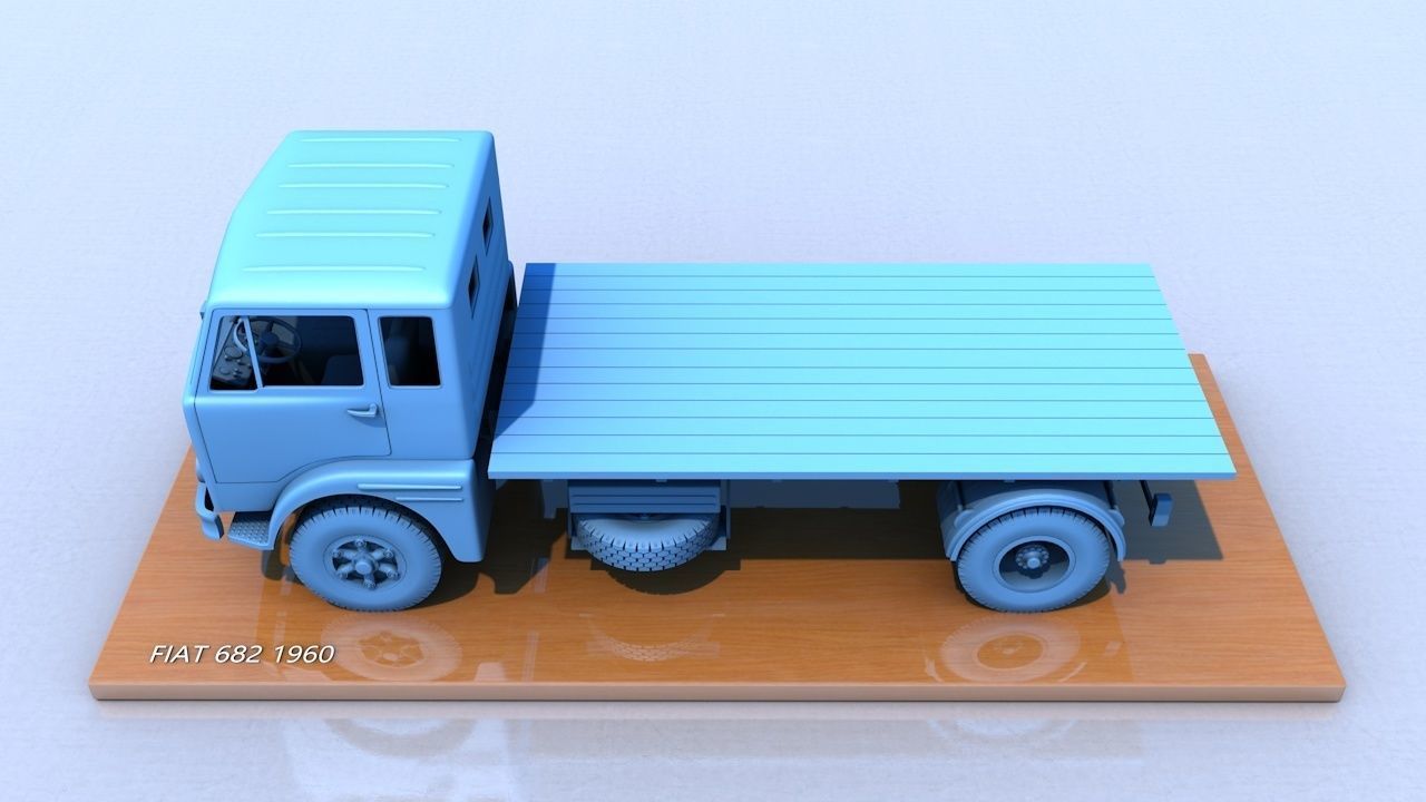 Fiat 682 1960 3D print model_3