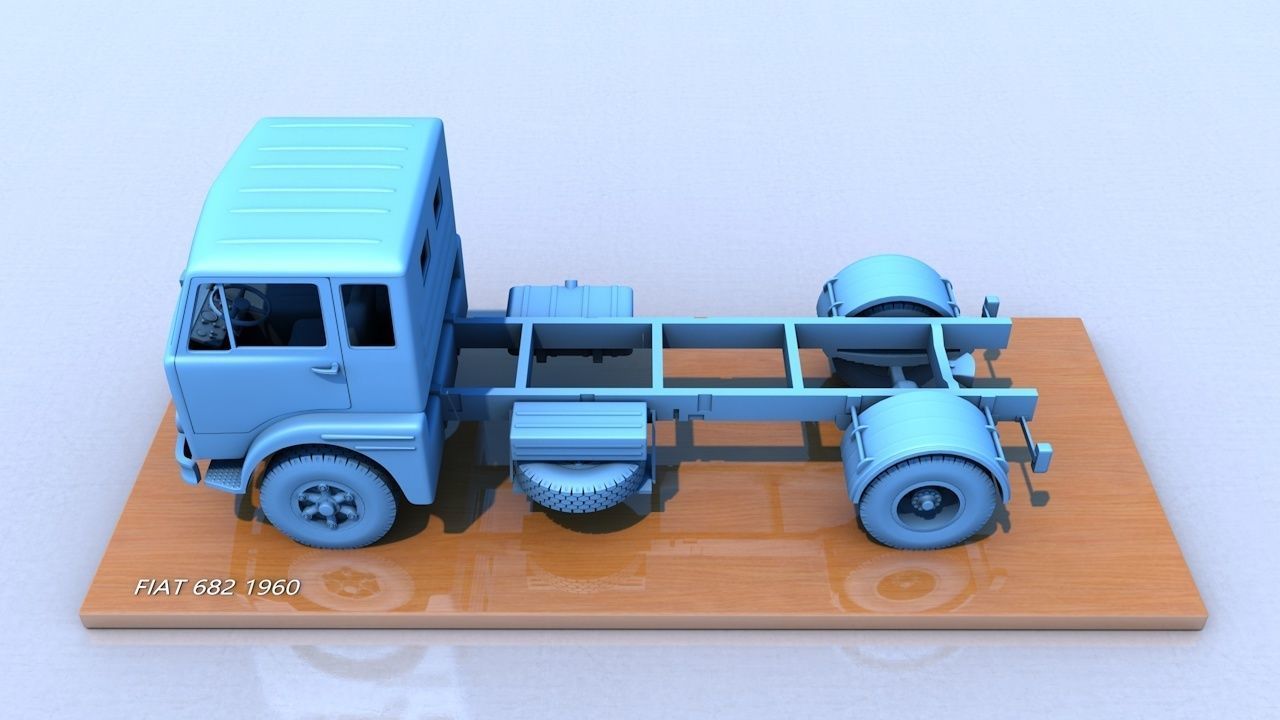 Fiat 682 1960 3D print model_5