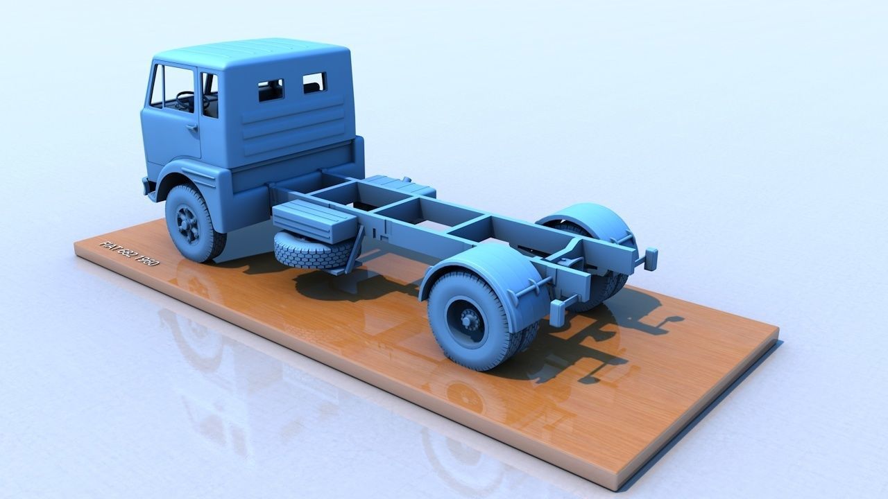 Fiat 682 1960 3D print model_7