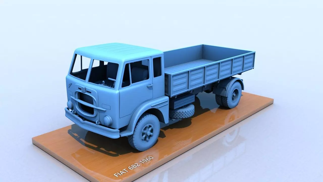 Fiat 682 1960 3D print model_0