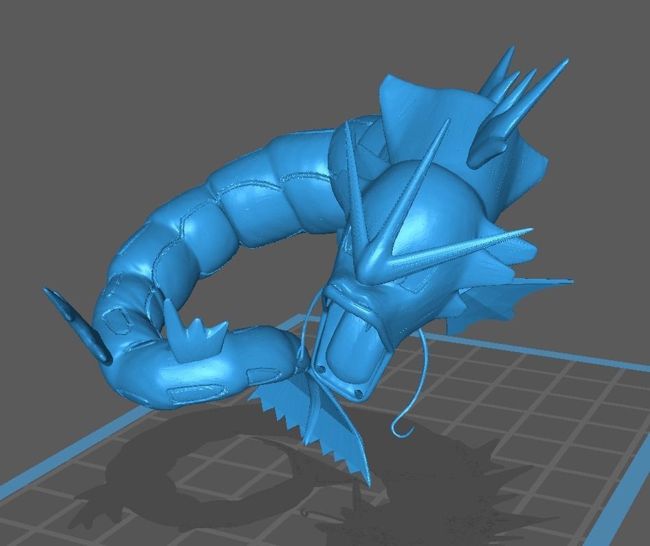 Gyarados shiny pokemon 3D print model 3D print model_3