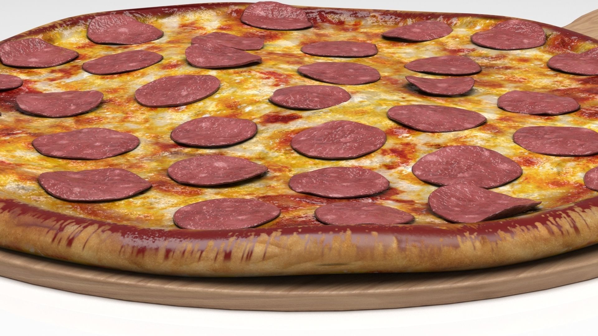 Pepperoni Pizza 3D model_3