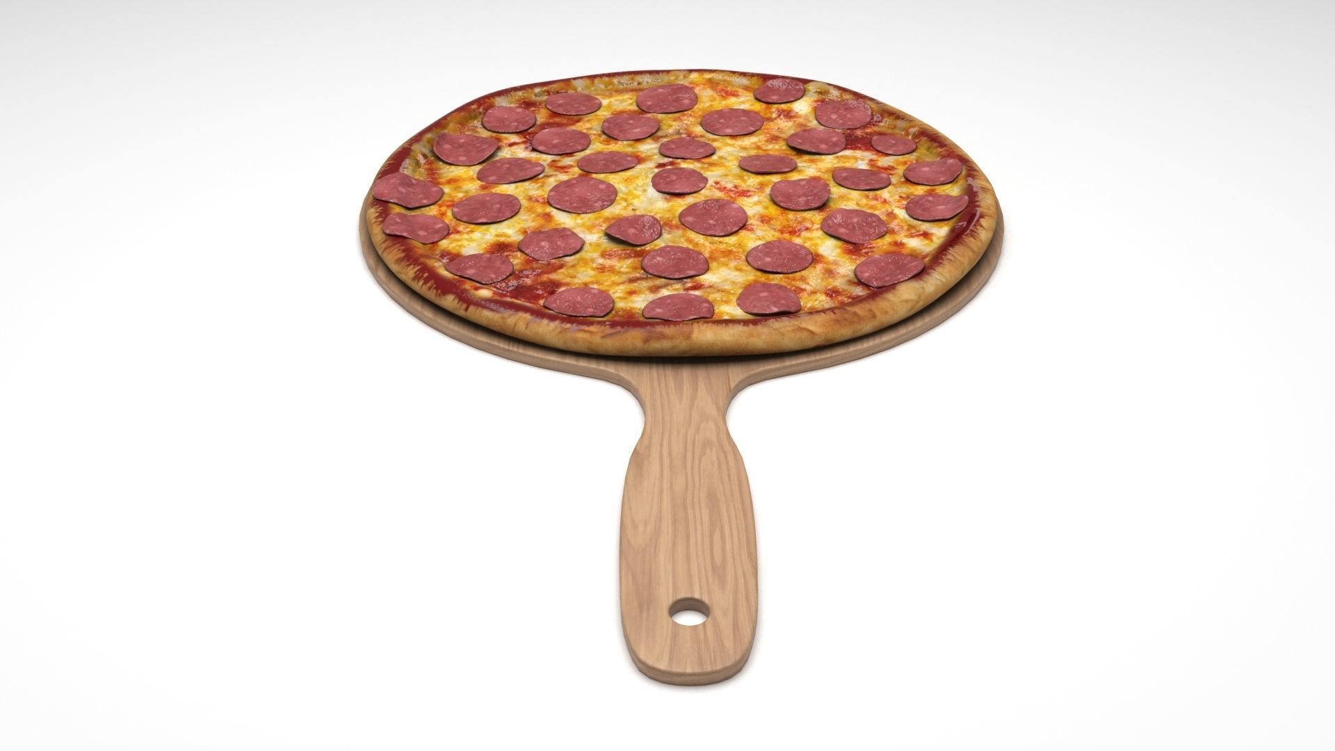 Pepperoni Pizza 3D model_2