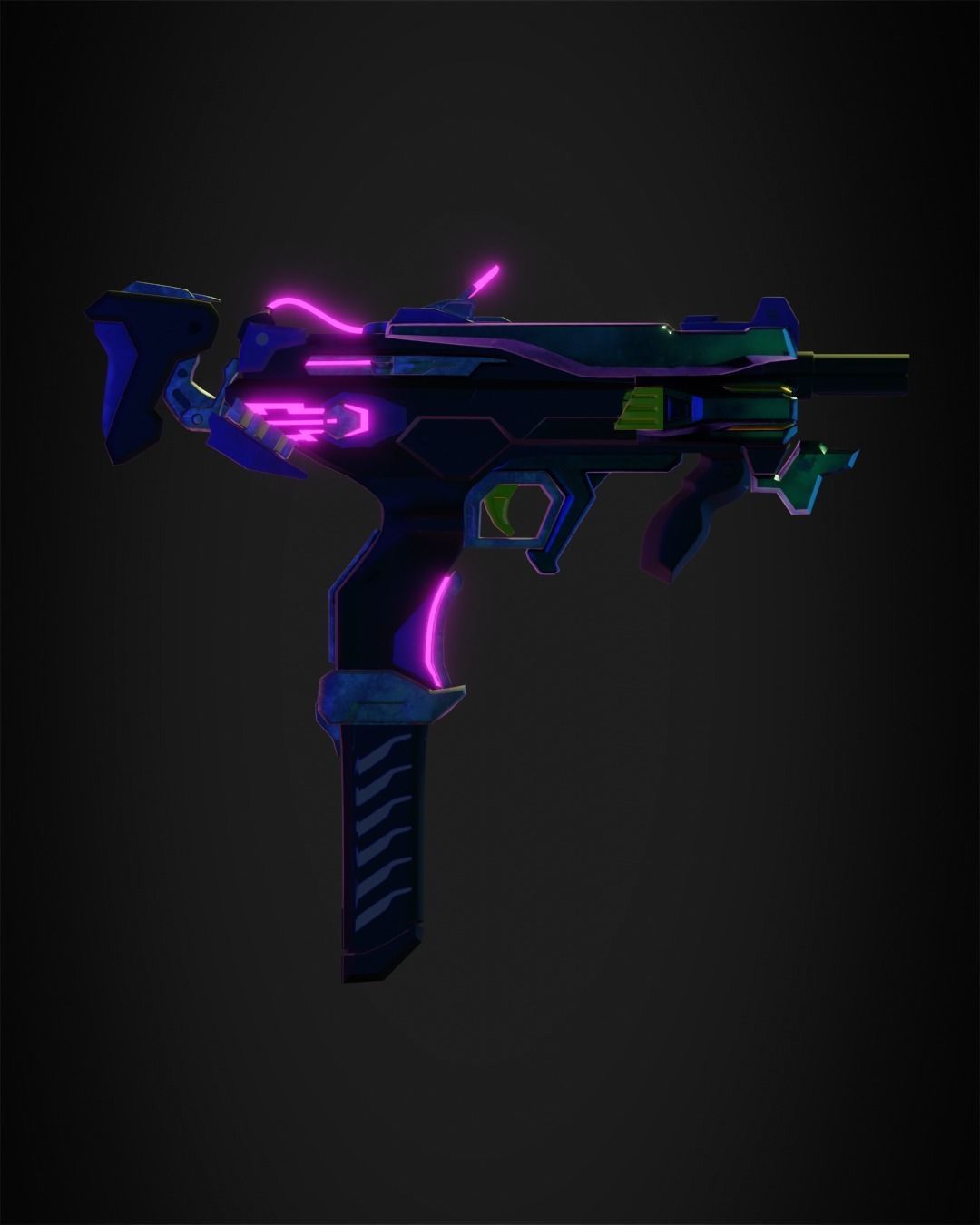 Overwatch 2 Sombra Gun for Cosplay  3D print model_7