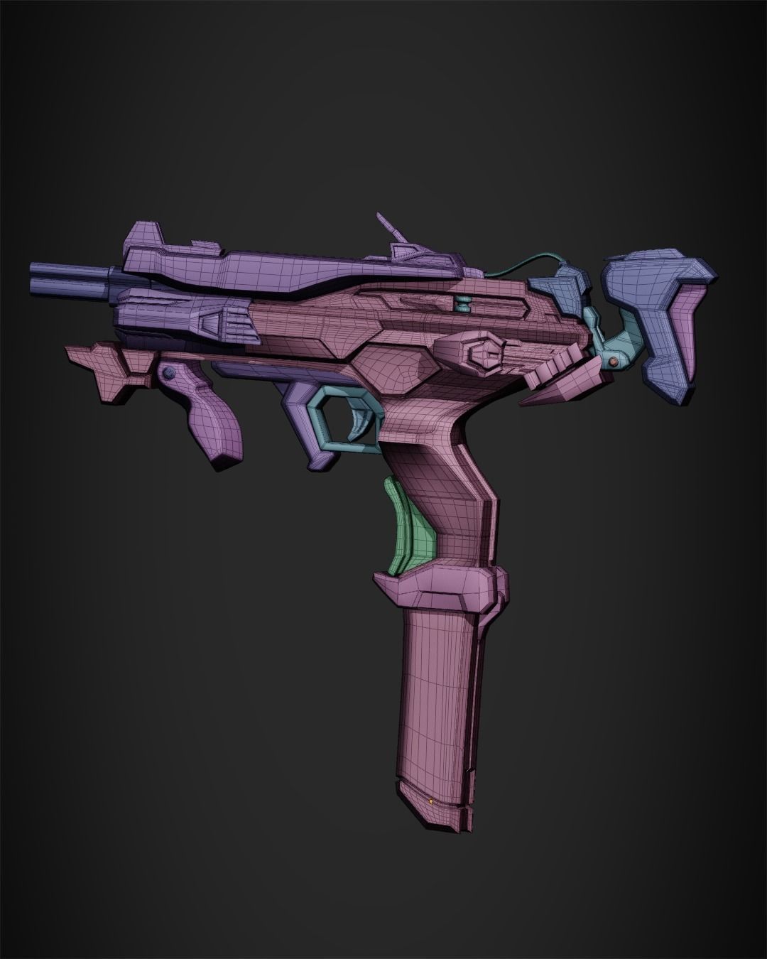Overwatch 2 Sombra Gun for Cosplay  3D print model_23