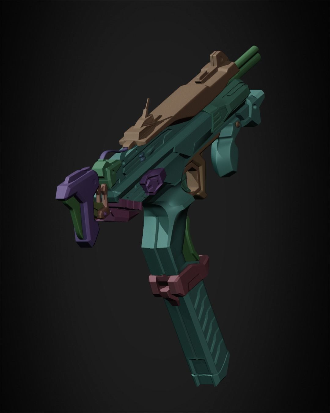 Overwatch 2 Sombra Gun for Cosplay  3D print model_15