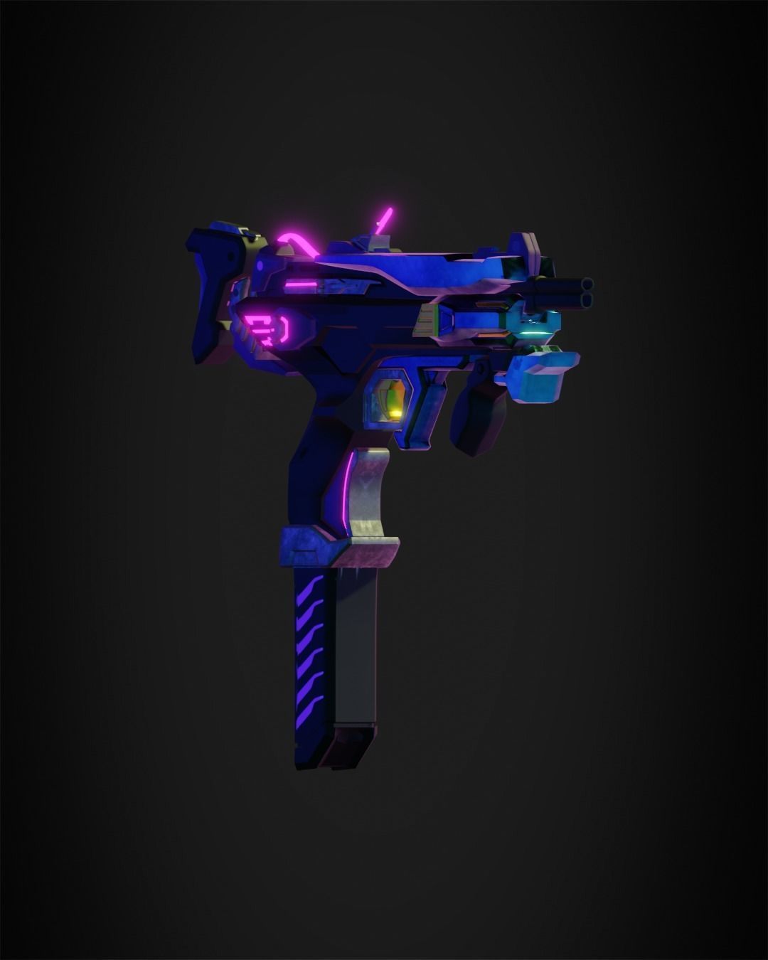 Overwatch 2 Sombra Gun for Cosplay  3D print model_8