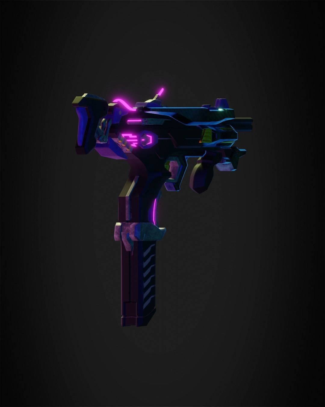 Overwatch 2 Sombra Gun for Cosplay  3D print model_6