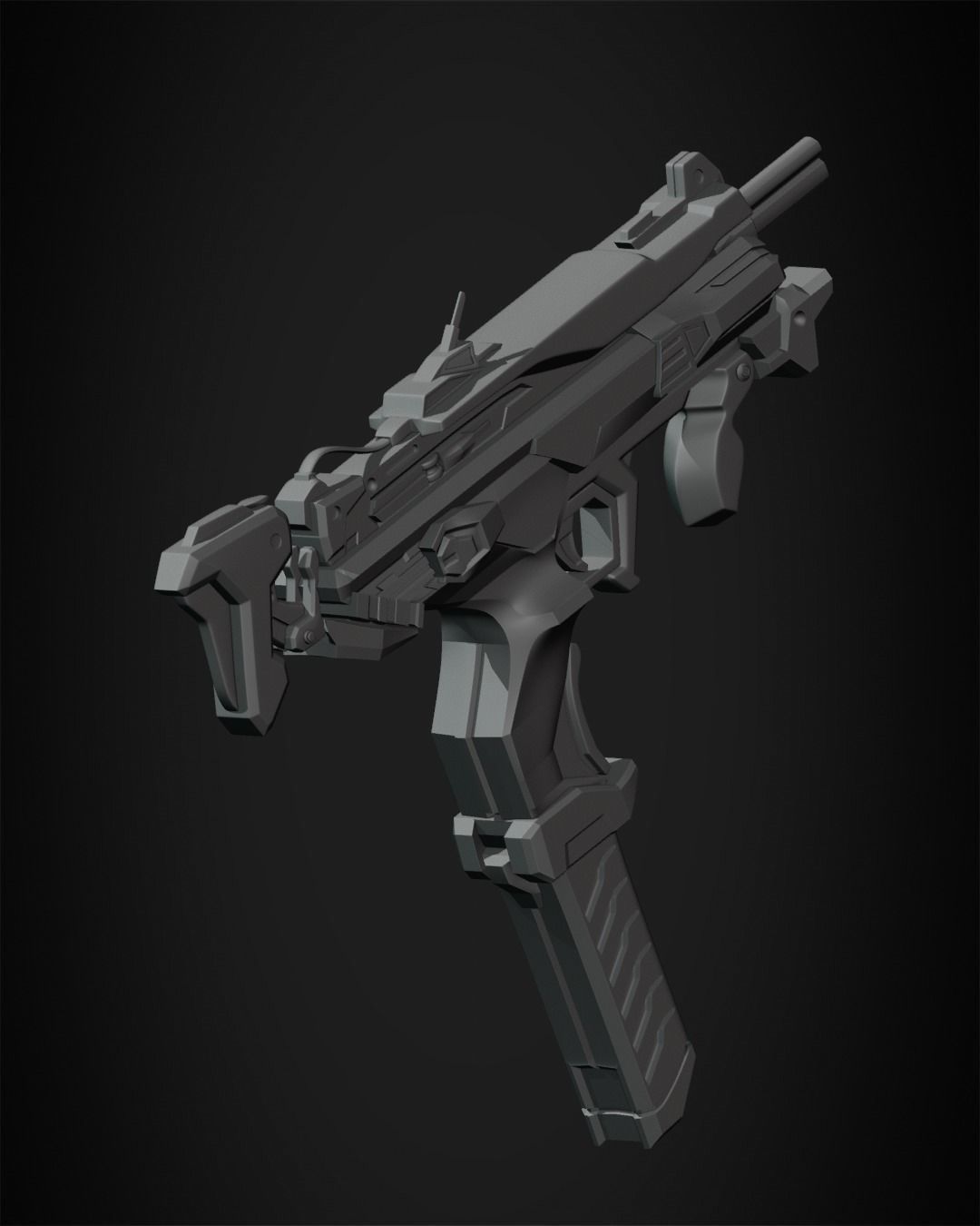 Overwatch 2 Sombra Gun for Cosplay  3D print model_21